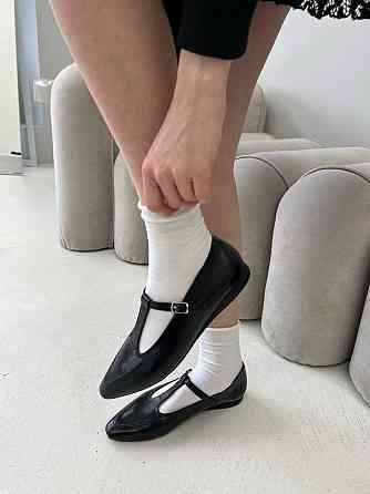 Балетки жіночі VIFEST чорні натуральна шкіра 38р.-25см. (5457) Коломия