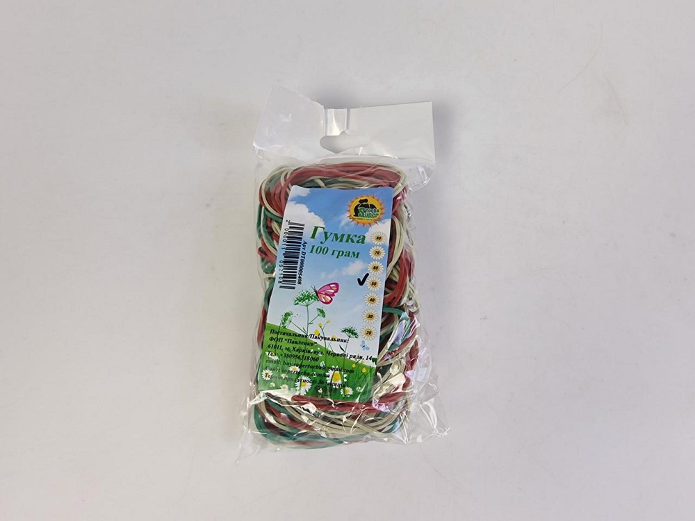 Для фиксации денег Резинка 100гр ТМ 