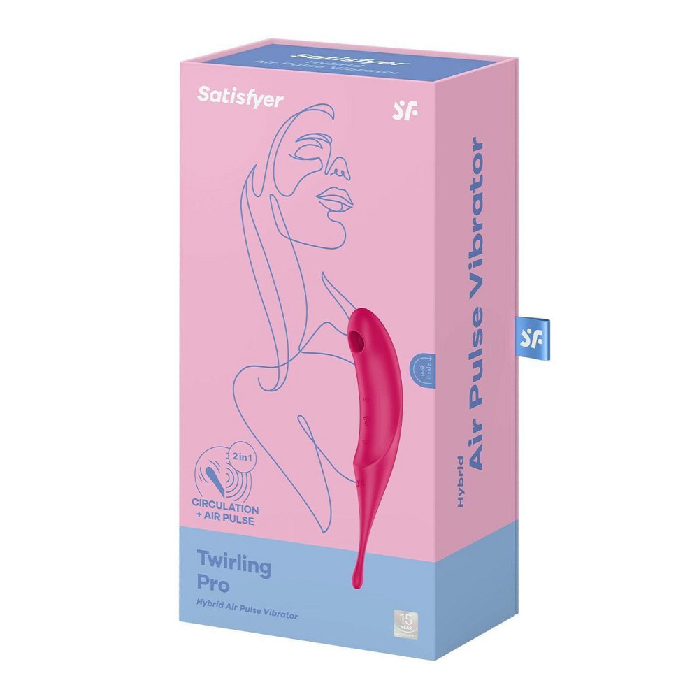 Вибратор для клитора с вакуумной стимуляцией Satisfyer Twirling Pro Red Sex Aura Киев - изображение 5