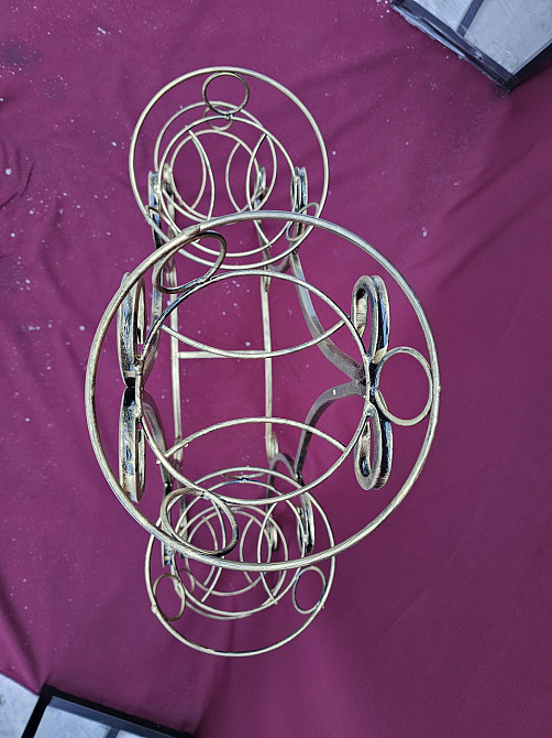 Підставка кована для квітів «Сани маленькі» на 5 вазонів (C-025) стійка під квіти, вазон Київ - фото 7