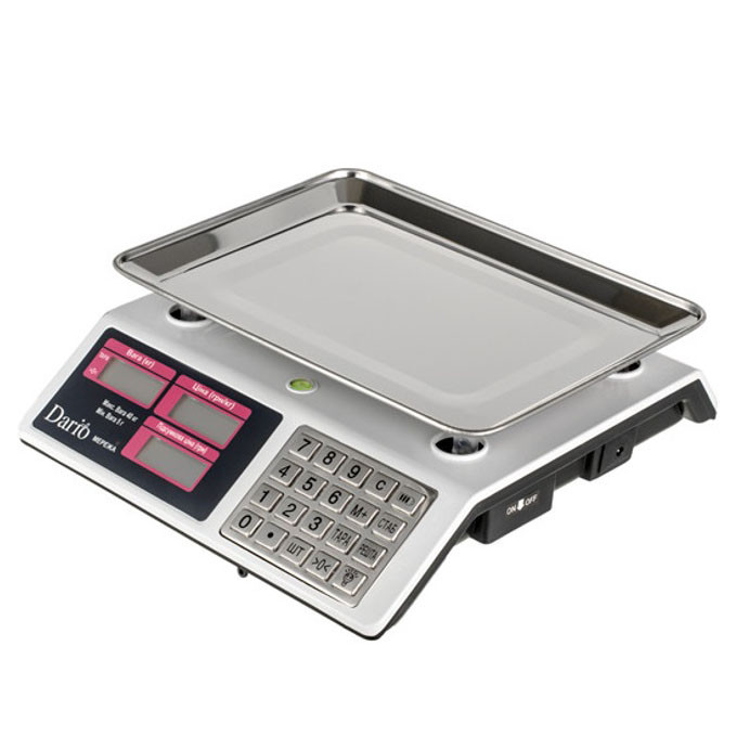 Ваги торгові Dario DES-4V-40S з калькулятором та акумулятором TV-92 Львів - фото 1