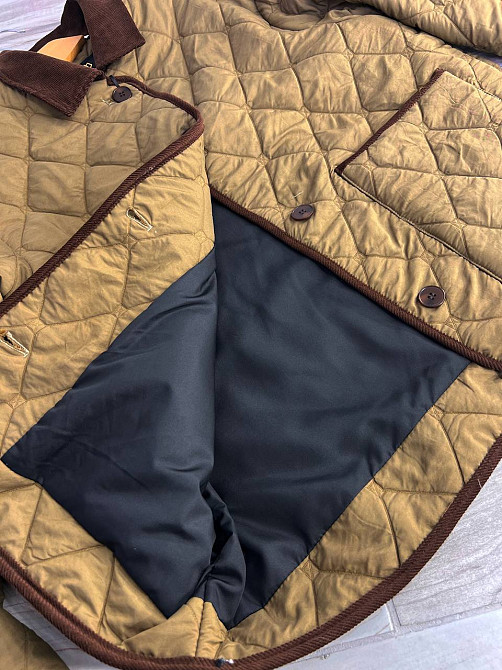 Куртка жіноча Lady Yep 9090 сорочка оверсайз стьобана демісезонна на гудзиках комбінована з вельветом коричнева, коричневий, M Київ - фото 19