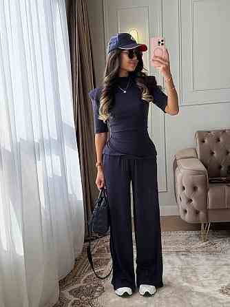 Стильний жіночий повсякденний костюм. Темно-синій, 46/48 Одеса