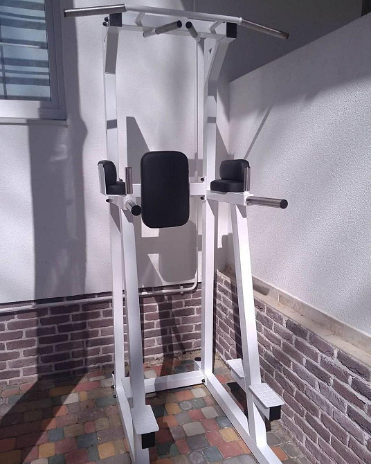 Турник + пресс + брусья с опорами для ног Sport 60х60 мм Спортивные стенки и турники для дома разборная Киев - изображение 3
