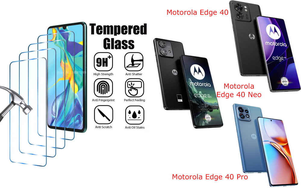 Захисне скло ArmorGlass для Motorola Edge 40, Edge 40 Neo, Edge 40 Pro – стійке до подряпин та ударів Київ - фото 1