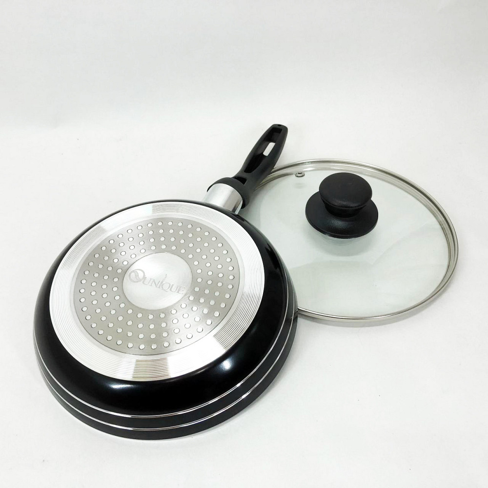 Сковорода гриль зручна UNIQUE UN-5162 20 см, Сковорода для любителів готувати, Сковороди для індукції QT-36 Львів - фото 6