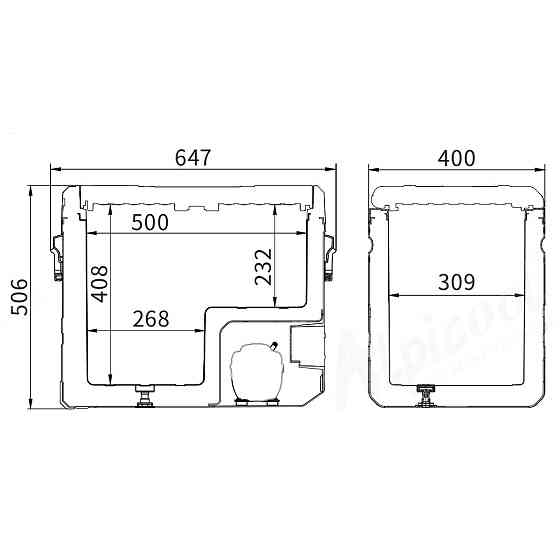 Автохолодильник компрессорный Alpicool TS50 (LG компрессор). 50Л -20℃ Li-Ion батарея Киев