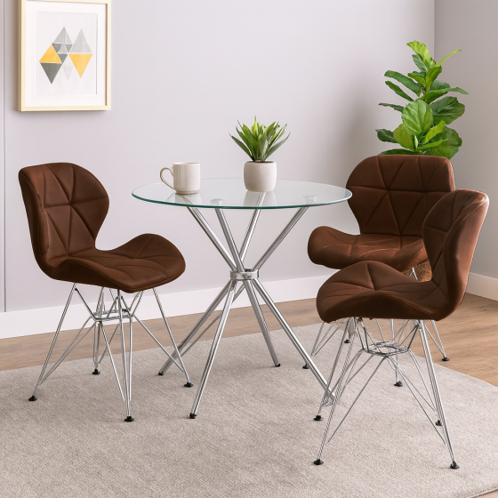 Стілець Стар S екошкіра коричнева Днепр