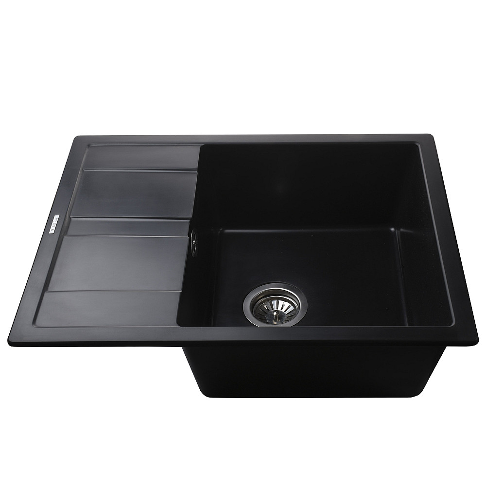 Гранітна мийка Mira ONZA чорний 650 х 500 мм Тернопіль - фото 3