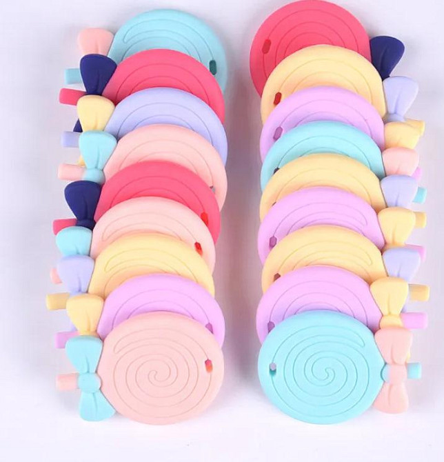 Силиконовый прорезыватель для зубов. Леденец 43x57 мм Киев - изображение 3