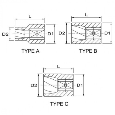 Экстрактор Toptul головка для поврежденных болтов 1/2