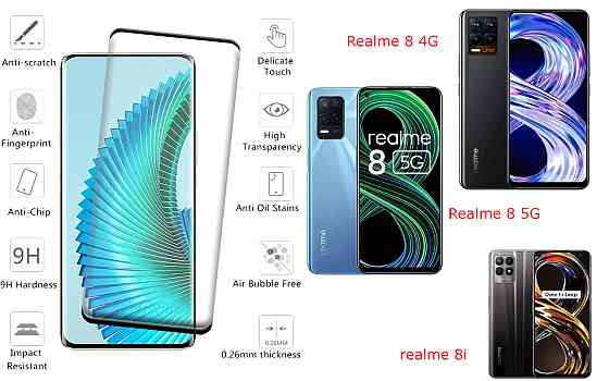 Захисне скло HyperGlass Pro для Realme 8 4G, Realme 8 5G, realme 8i – максимальна чутливість та захист Київ