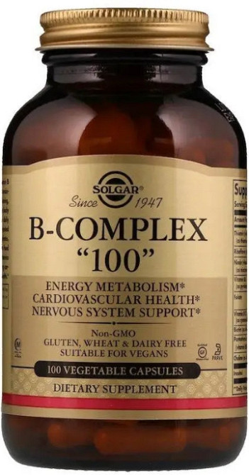 Вітаміни В-100 комплекс  Solgar B-Complex "100" 100 вег капс Київ - фото 1