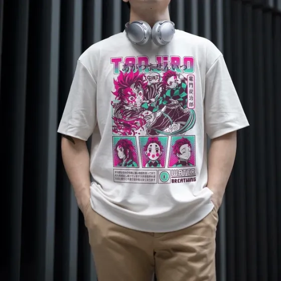 Футболка для підлітка хлопчика з принтом Клинок, рассекающий демонов Танджиро Камадо 11 WE Розмір 160 Anime10969 Дніпро