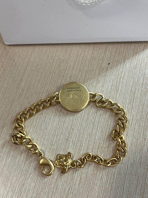 Версаче браслет / Versace браслет ланцюг із червоним кулоном Одеса - фото 2