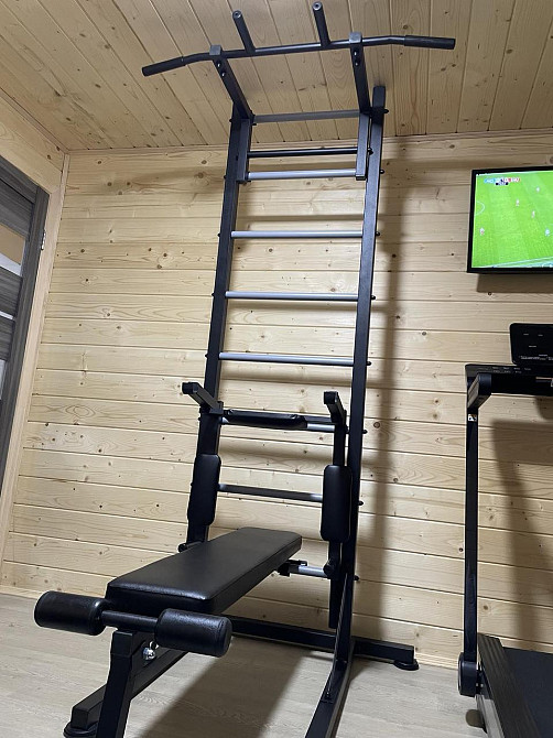 Стандартна металева пересувна шведська стінка для дітей та дорослих турнік бруси лавка гімнастична Кам'янське - фото 7