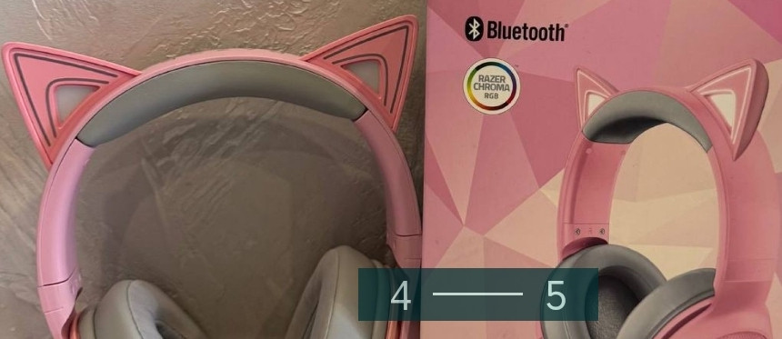 Навушники бездротові Razer Kraken BT Kitty Edition. Харків - фото 2