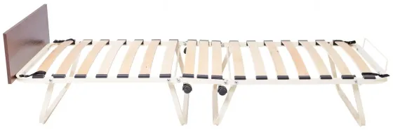 Раскладная Ліжко Erwin с матрасом и изголовьем 200 x 80 см Коричнево-бежевий Київ