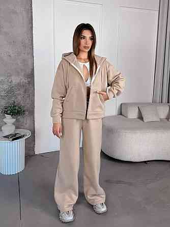 Женский теплый костюм с широкими штанами Одесса