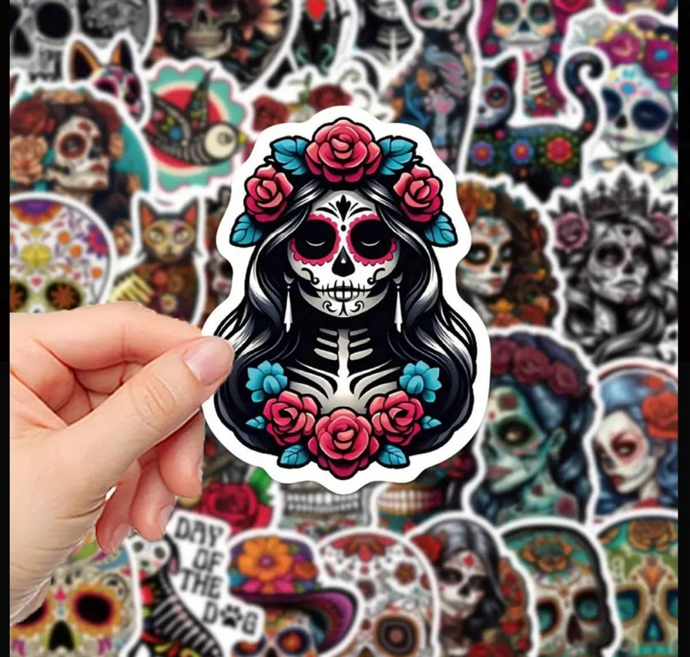 Набор наклеек «День мёртвых», 50 шт Киев - изображение 3