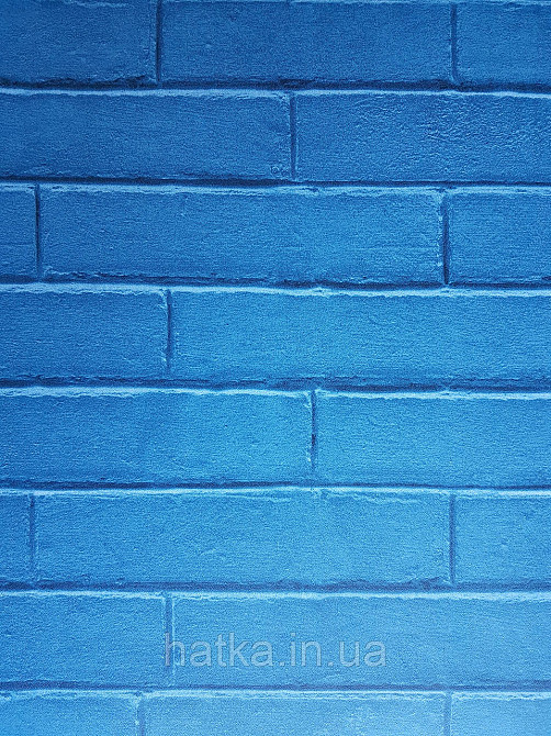 Обои флизелиновые экологически чистые Decoprint Good Vibes 0.53х10 молодежные под кирпич темно синие с серым Киев - изображение 1