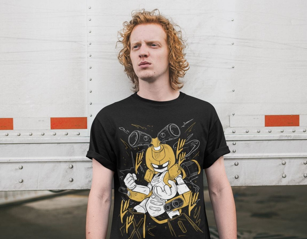 Футболка з аніме принтом Медаботс Волуме Медабот Відео оверсайз (S/M/L) Чорний AnimeJ0857 Дніпро - фото 3