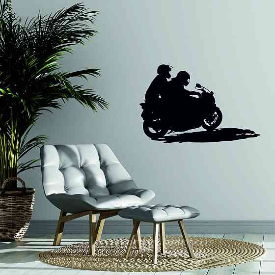 Декоративное настенное Панно «Мотоцыкл с коляской» Декор на стену Киев