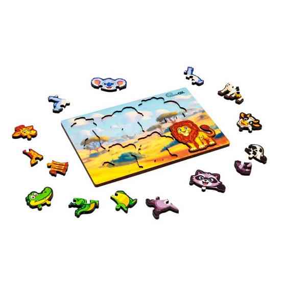 Деревянный пазл-вкладыш 