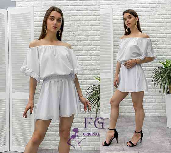 Женский летний комбинезон с шортами 