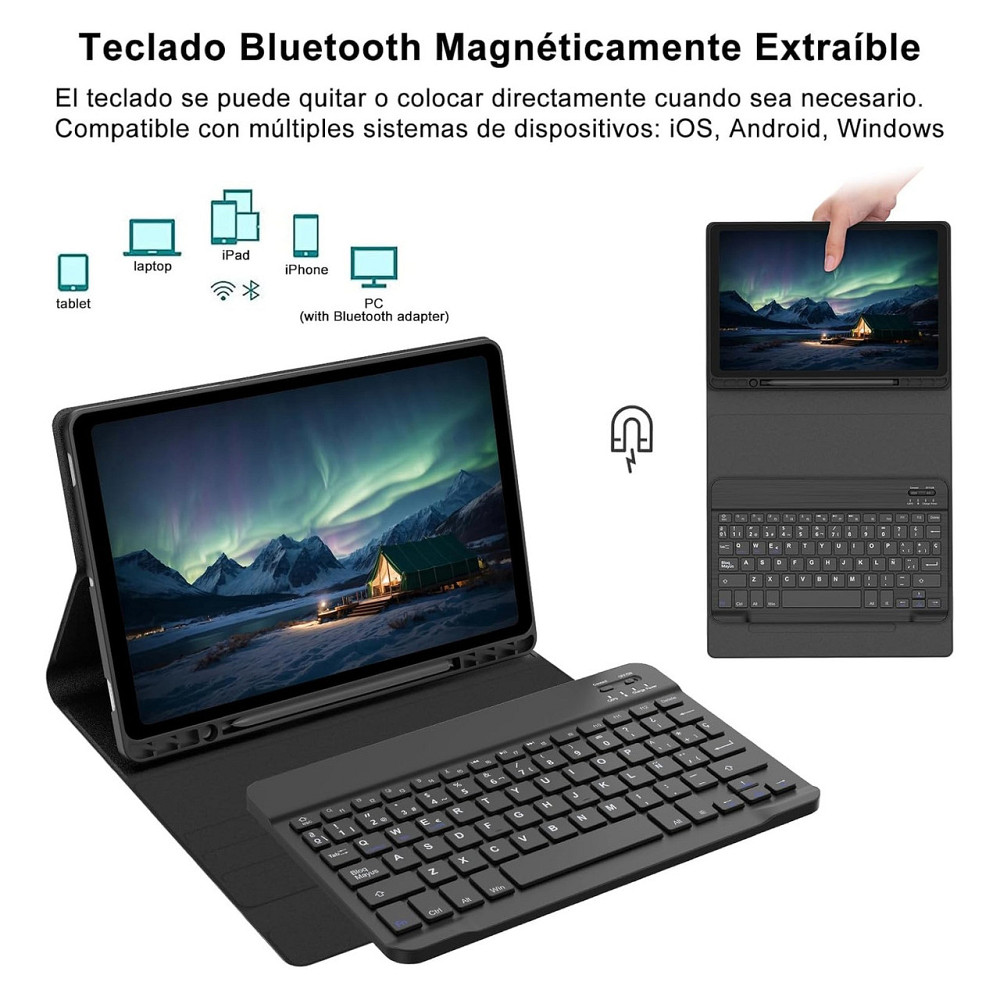 Чехол-клавиатура для Samsung Galaxy Tab S10 FE/S9 FE 10.9