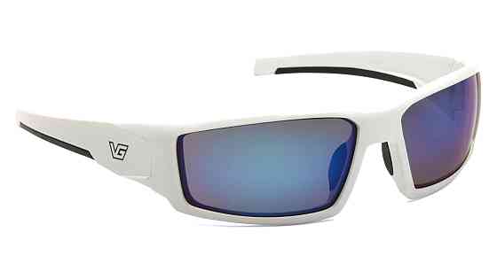 Окуляри захисні Venture Gear Pagosa White (ice blue mirror) Anti-Fog, дзеркальні сині в білій оправі Запоріжжя