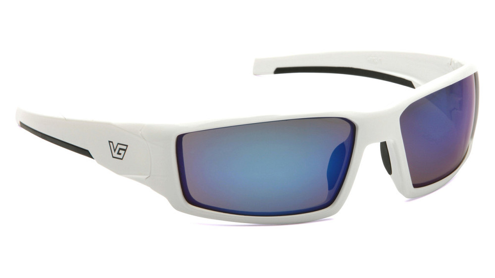 Окуляри захисні Venture Gear Pagosa White (ice blue mirror) Anti-Fog, дзеркальні сині в білій оправі Запоріжжя - фото 3