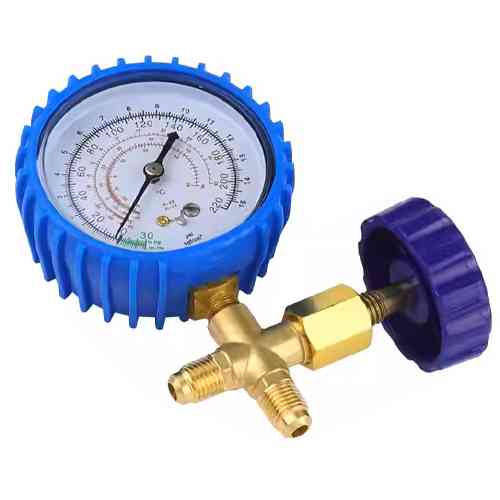 Коллектор манометрический c вентилем 0-220psi для заправки фреона XWM-466 Винница