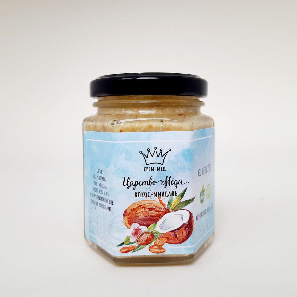 Крем мед з кокосом та мигдалем 250 грамів Одеса - фото 7