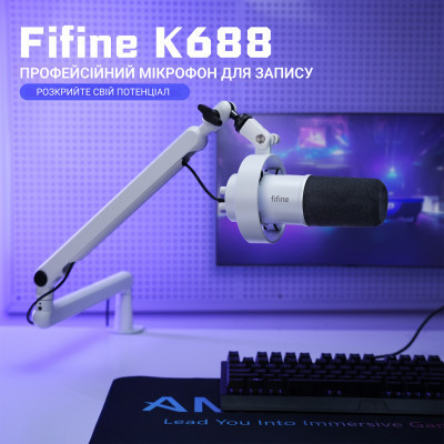 Микрофон Fifine K688W USB White (K688W) Винница - изображение 11