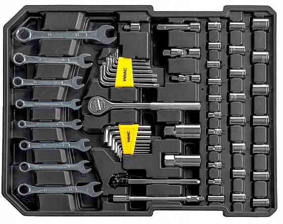 Набір інструментів 186 предметів 1/4'', 1/2''(6-гр.) (4-30мм) ''Дорожній кейс'' WMC186-3 Одеса
