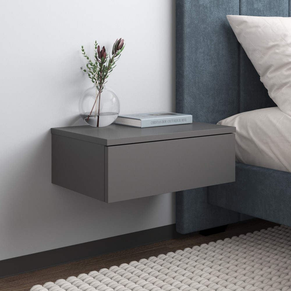 Тумба прикроватная VAYS M-34, навесная, с ящиком, ЛДСП, 45х30х16 см – для спальни Львов - изображение 3