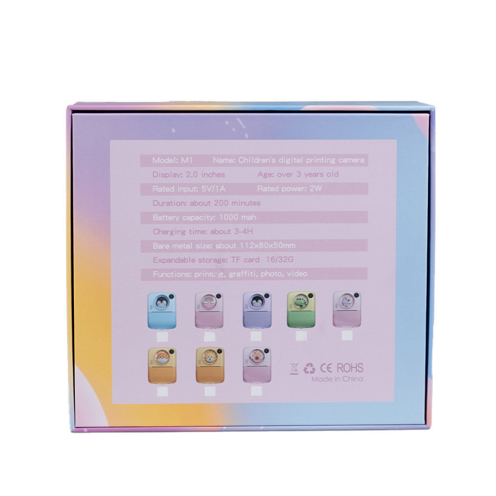 Фотоапарат дитячий акумуляторний Yimi X17 Print Camera Mini Full HD Рожевий Київ - фото 7