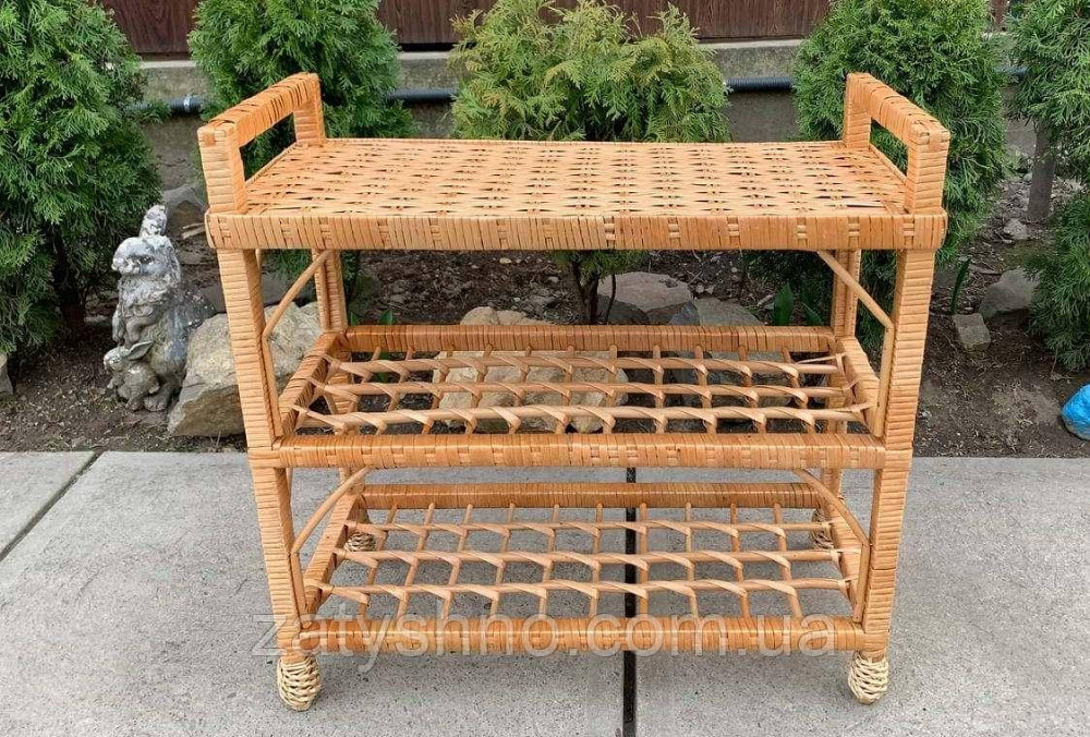 Полиця плетена для взуття на 3 яруси Київ - фото 5