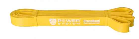 Еспандер-петля (гумка для фітнесу і кроссфіту) Power System PS-4051 CrossFit Level 1 Yellow (опір 4-25 кг) Кам'янське