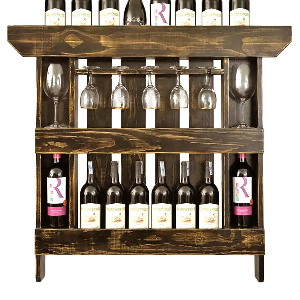 Настінна винна полиця "Хігасі" еспрессо Миколаїв - фото 1