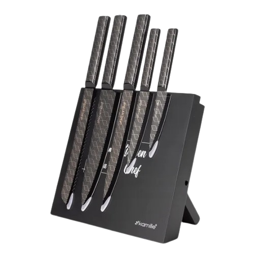 Набір ножів 6 предметів:(5шт + магнітна підставка) 7636 KAMILLE Житомир - фото 2
