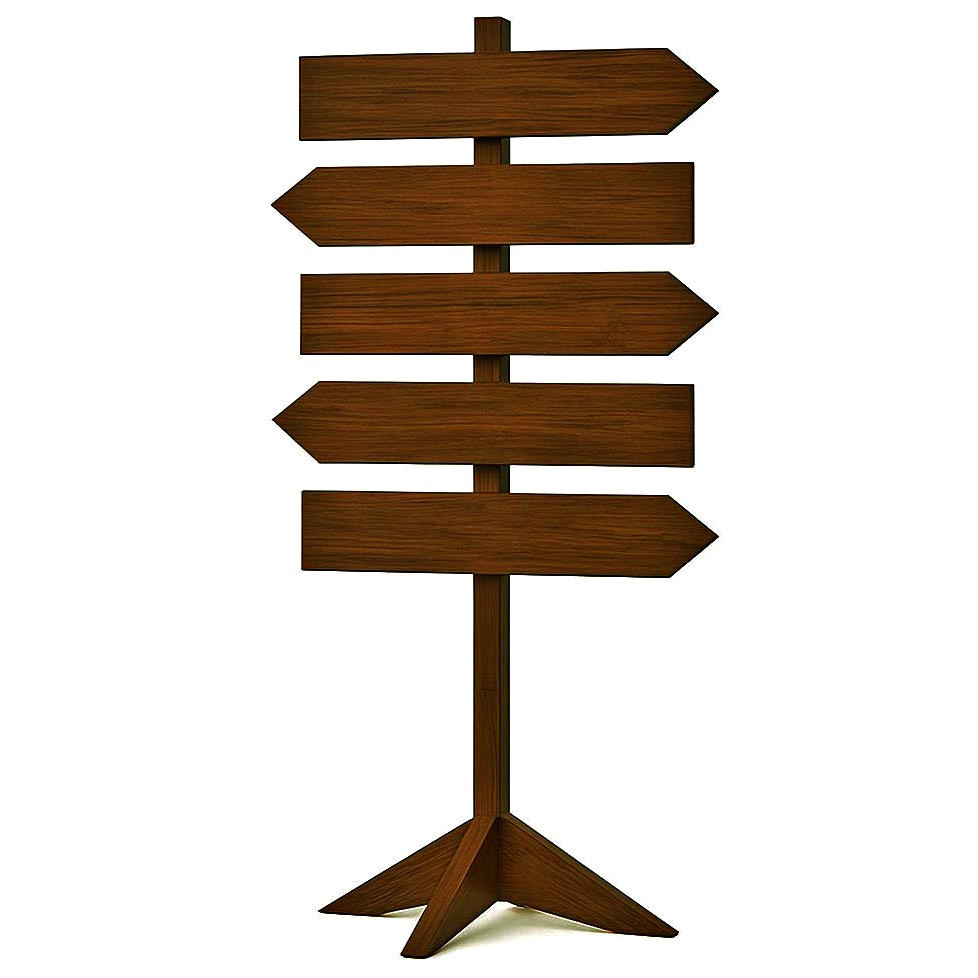 Напольная стрелка-указатель 