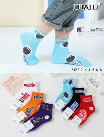 Носки детские в наборе из 5шт. размеры по возрасту 2-4, 4-6, 6-8 лет  Coalo CT5023 6-8 Киев