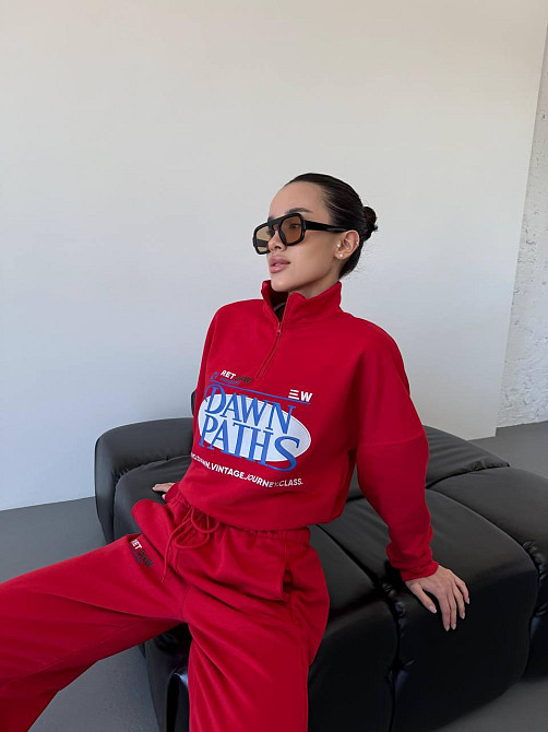 Женский прогулочный костюм двойка турецкая петля-пенье 100% хлопок Одесса - изображение 3