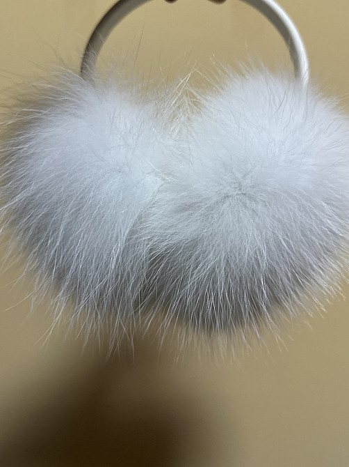 Навушники хутряні жіночі песцові Білий Харків - фото 4