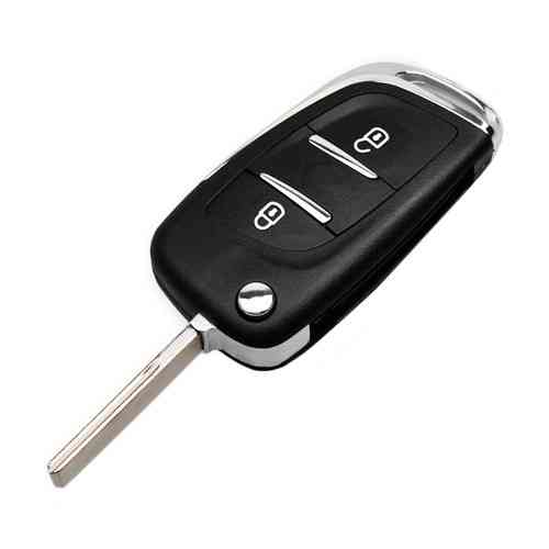Выкидной ключ Peugeot 2 кнопки, корпус под чип, ниша CE0523, HU83, NEW, автоключ Киев