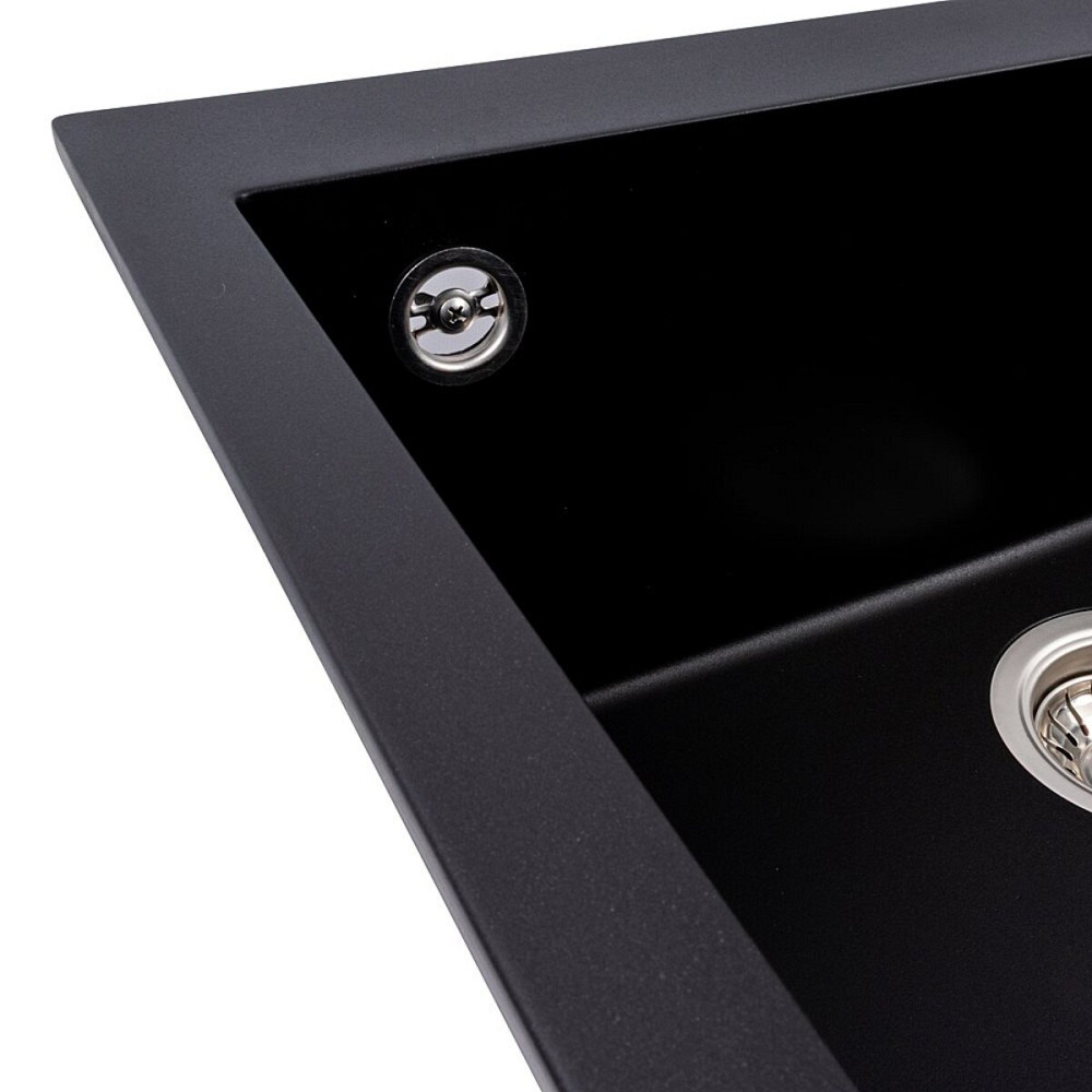 VALESO Кухонна гранітна мийка 5750 DAVINA VALESO чорний Коломыя - изображение 4