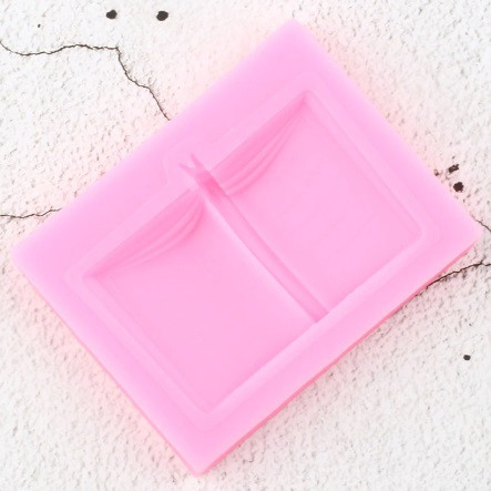 Молд силиконовый Книга 61 на 47 мм розовый Киев - изображение 3