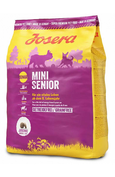 Сухий корм Josera MiniSenior (Minivita) з лососем для малоактивних собак мініатюрних порід з 8-го року життя, 3 кг Вінниця - фото 1